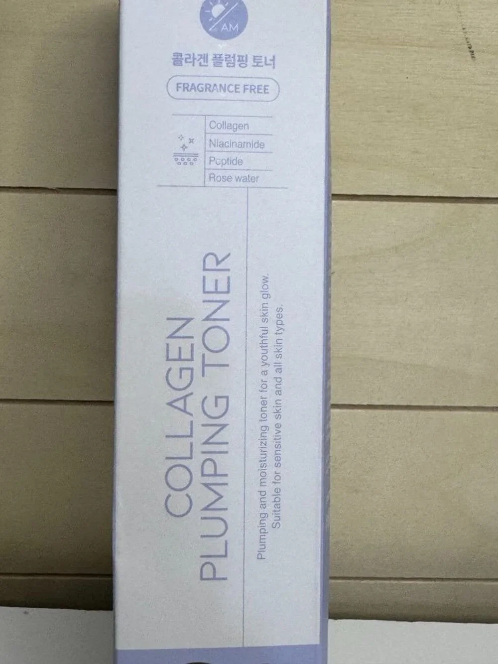 OOTD Collagen Plumping Toner AM 250Ml Fragrance-Free Hydrating Skin Care With Ni